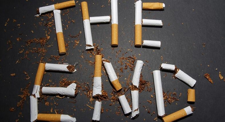 σπασμένα τσιγάρα και συνέπειες της διακοπής του καπνίσματος